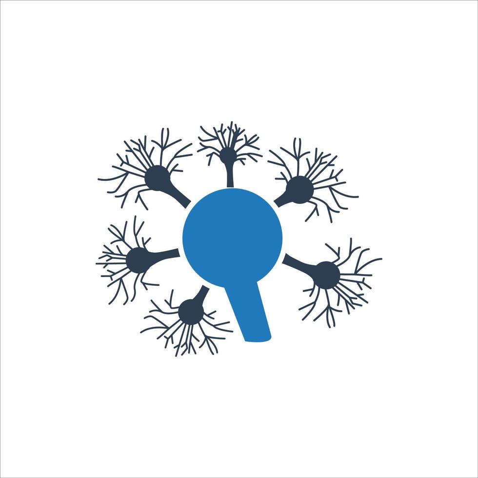 neuron pictogram vector