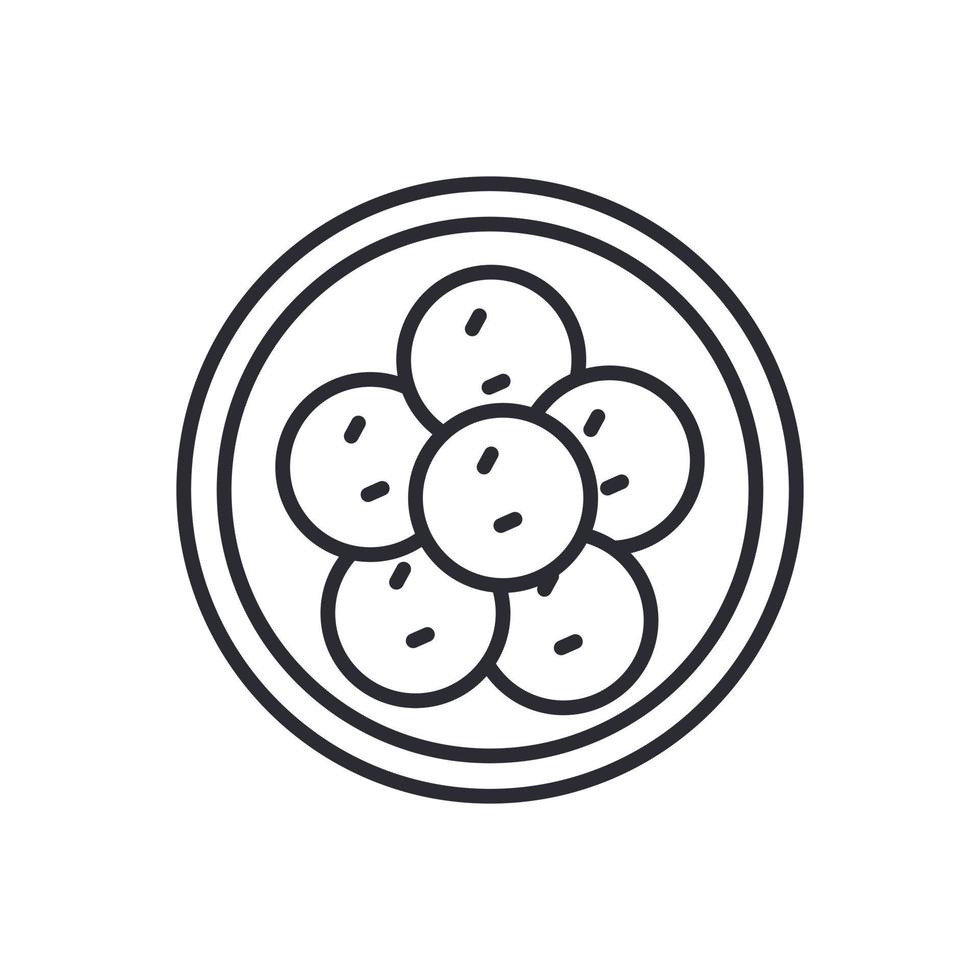 falafel pictogram teken symbool logo vector