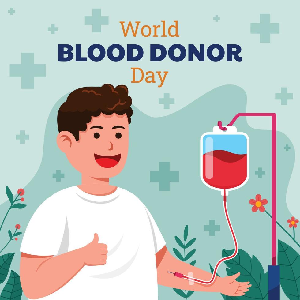 wereld bloeddonordag concept vector