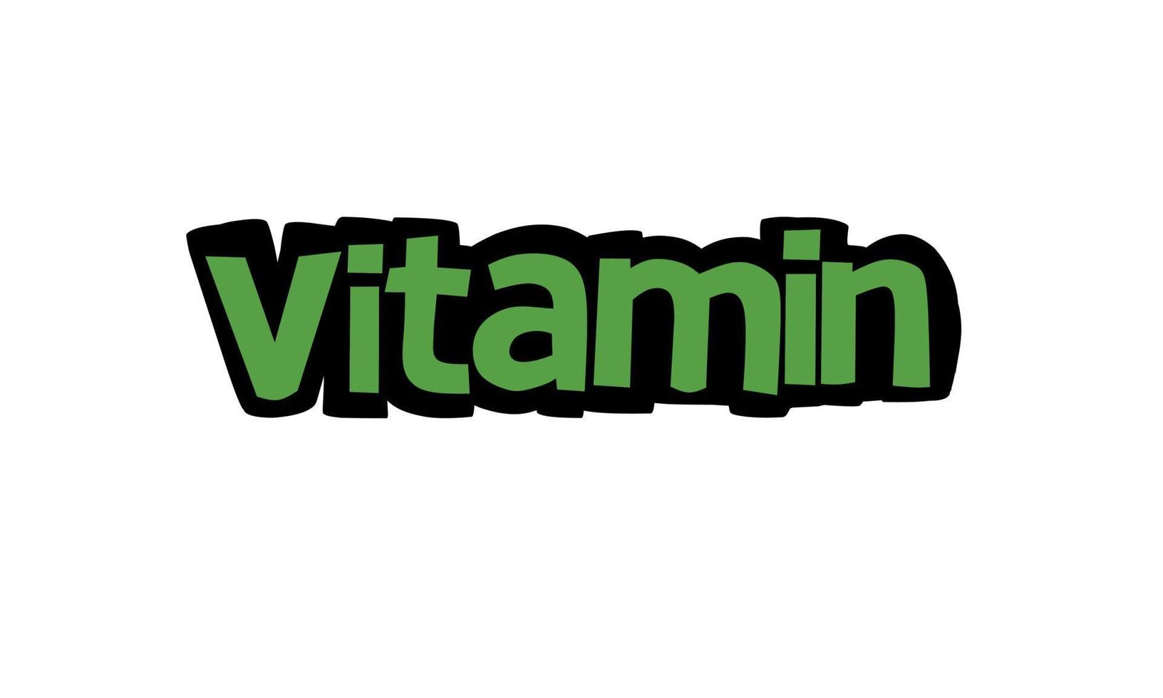 vitamine belettering vector ontwerp