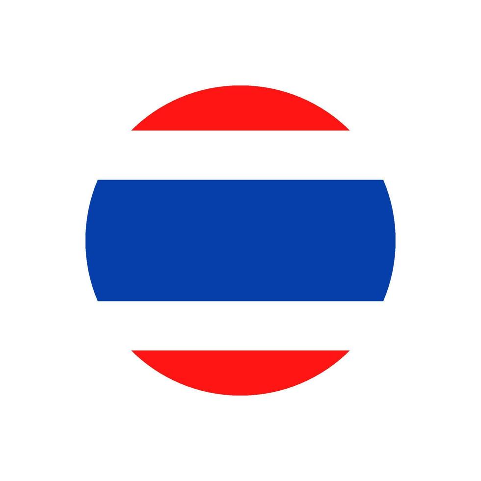 thailand vlag cirkel vectorillustratie vector