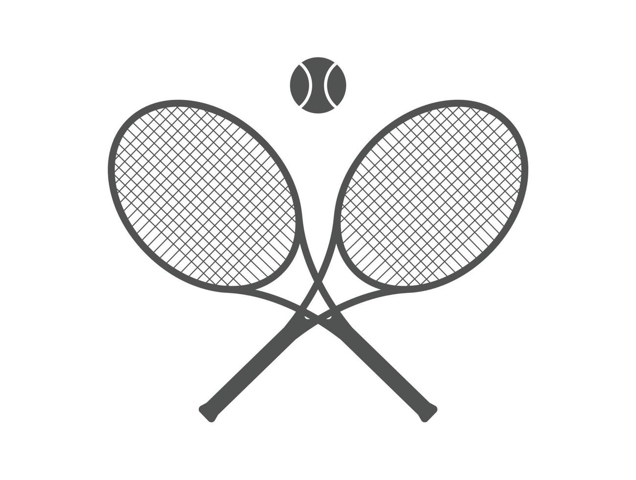 tennisracket geïsoleerd, vectorillustratie vector