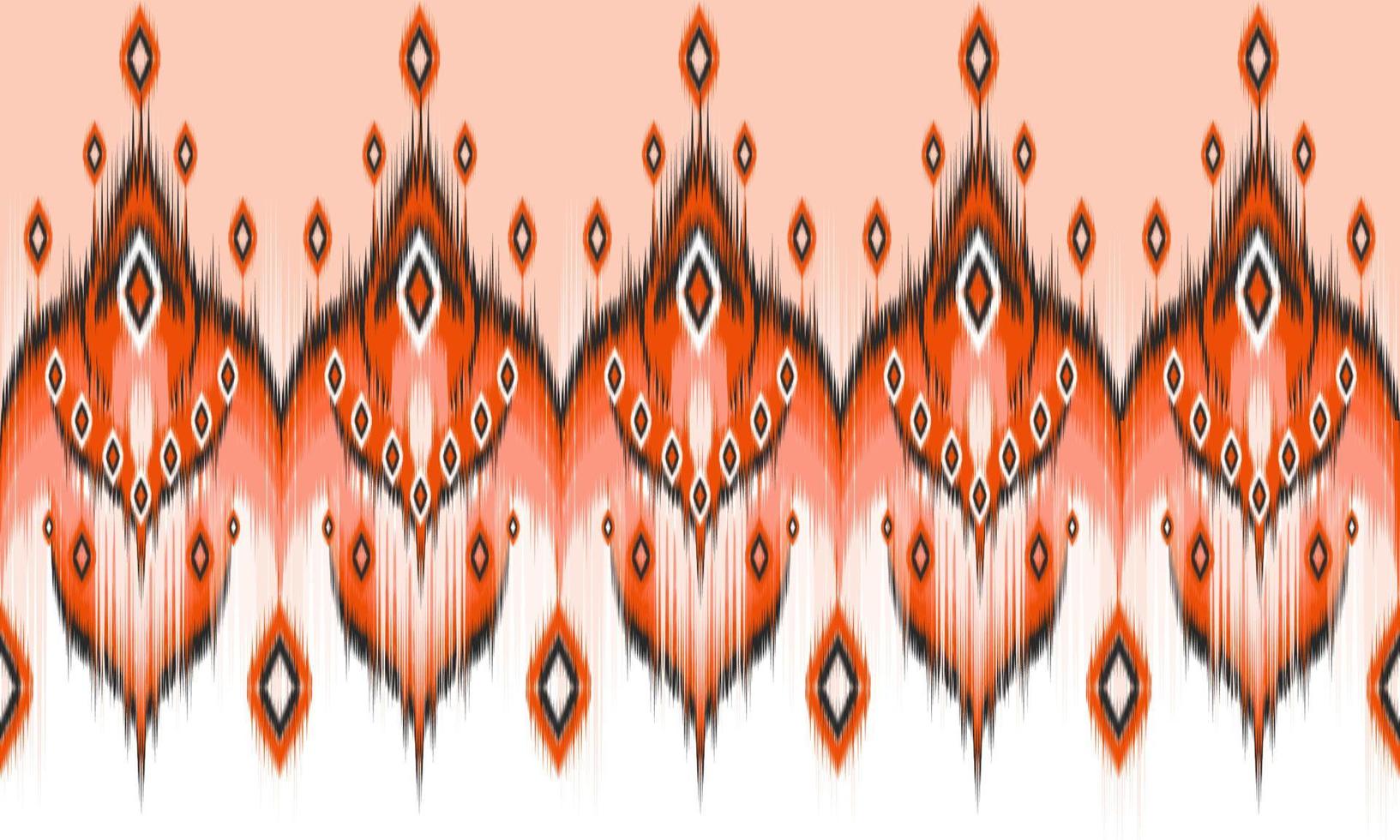 geometrische etnische oosterse ikat patroon traditioneel ontwerp voor achtergrond,tapijt,behang,kleding,inwikkeling,batik,stof,vector illustration.embroidery stijl. vector