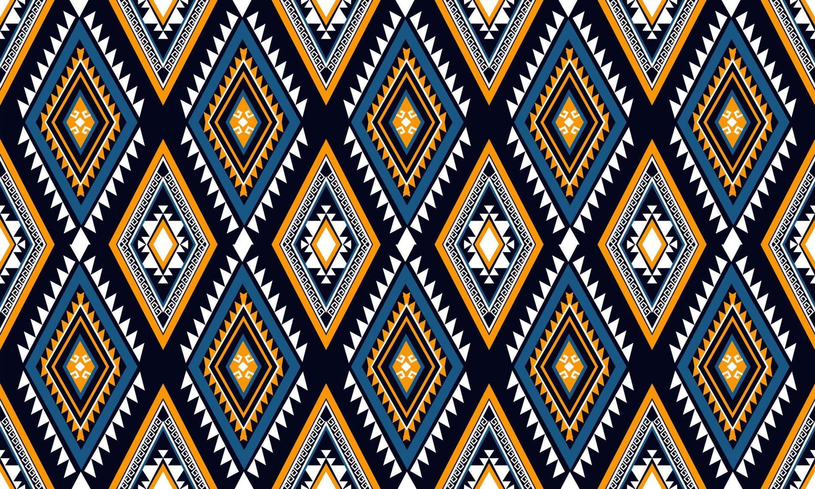 geometrische etnische oosterse ikat patroon traditioneel ontwerp voor achtergrond,tapijt,behang,kleding,inwikkeling,batik,stof,vector illustration.embroidery stijl. vector