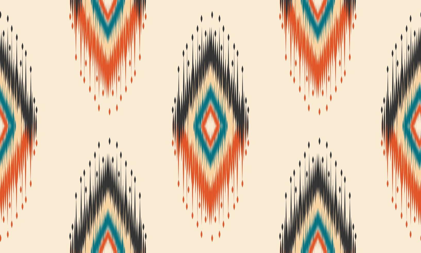 geometrische etnische oosterse ikat patroon traditioneel ontwerp voor achtergrond,tapijt,behang,kleding,inwikkeling,batik,stof,vector illustration.embroidery stijl. vector