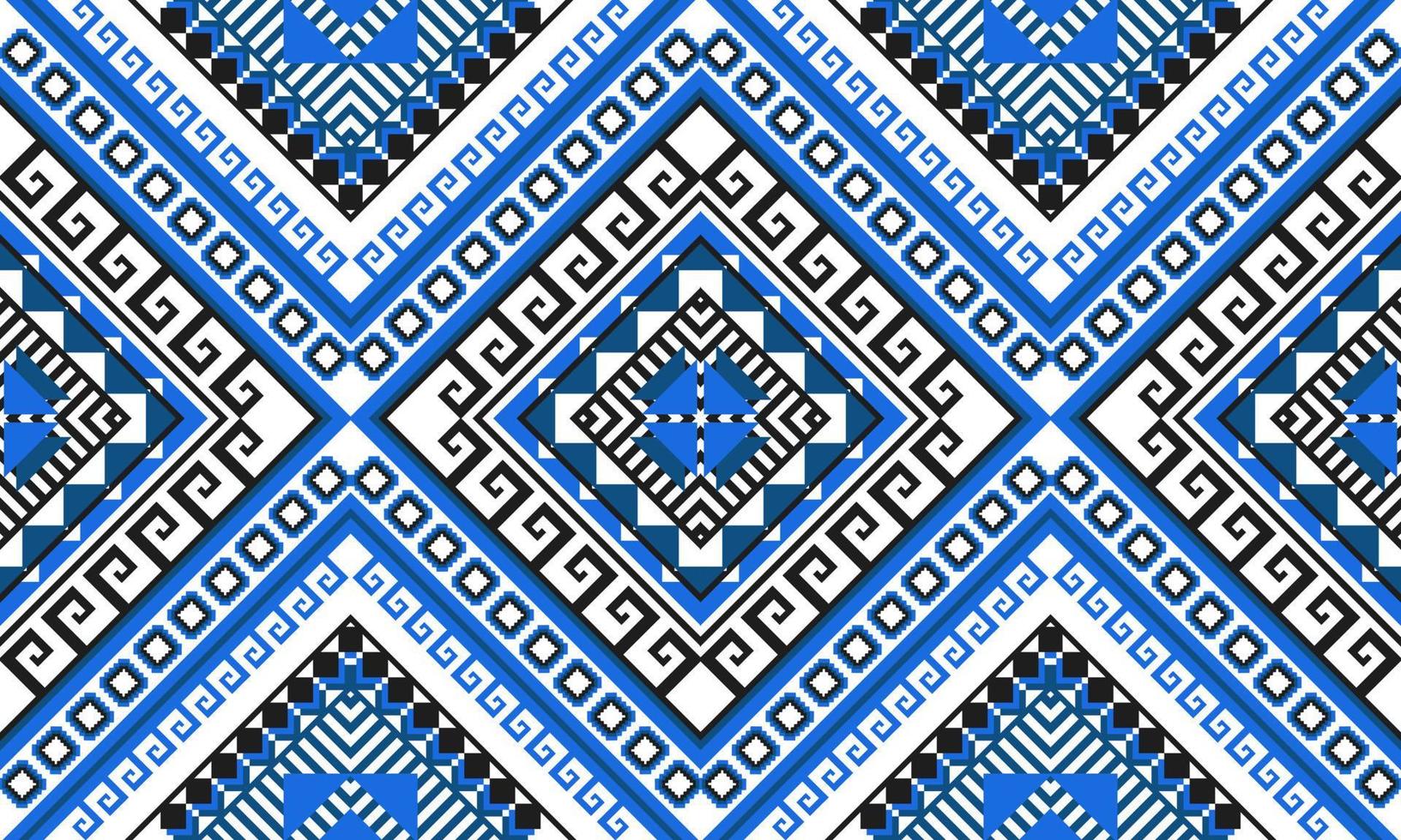 geometrische etnische oosterse ikat patroon traditioneel ontwerp voor achtergrond,tapijt,behang,kleding,inwikkeling,batik,stof,vector illustration.embroidery stijl. vector