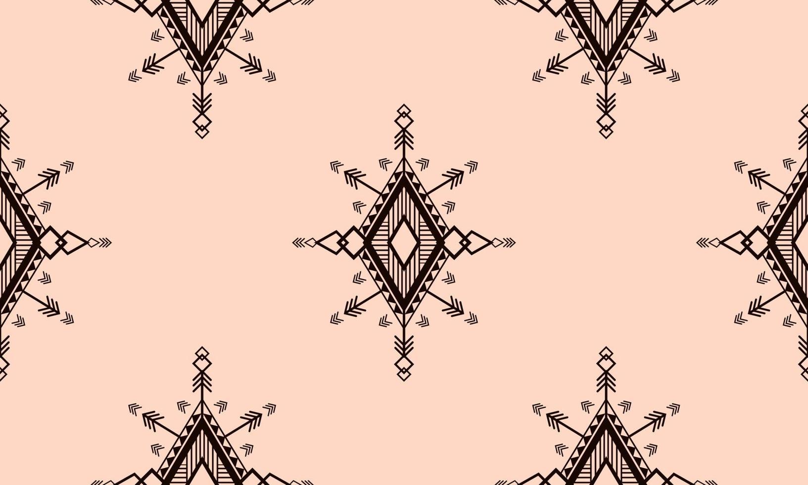 geometrische etnische oosterse ikat patroon traditioneel ontwerp voor achtergrond,tapijt,behang,kleding,inwikkeling,batik,stof,vector illustration.embroidery stijl. vector