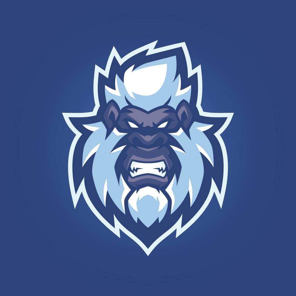 sjablonen voor bigfoot esports-logo vector