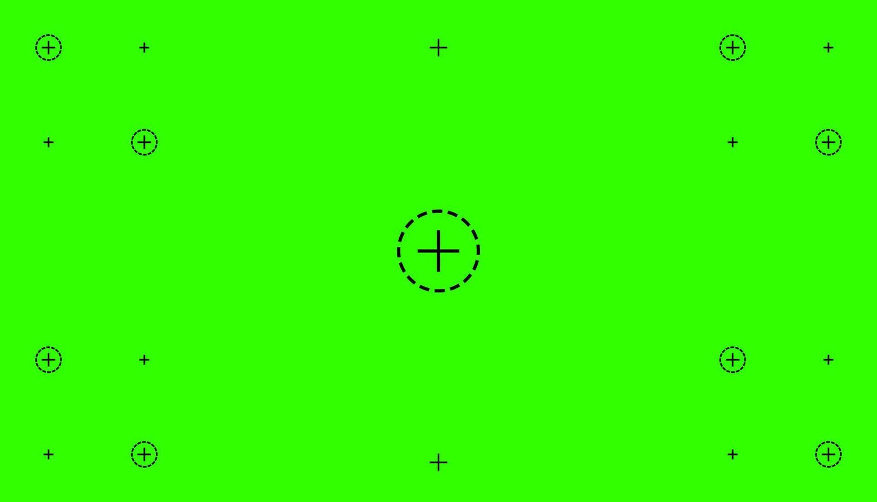 groen gekleurde chroma key achtergrond scherm vlakke stijl ontwerp vectorillustratie. vector