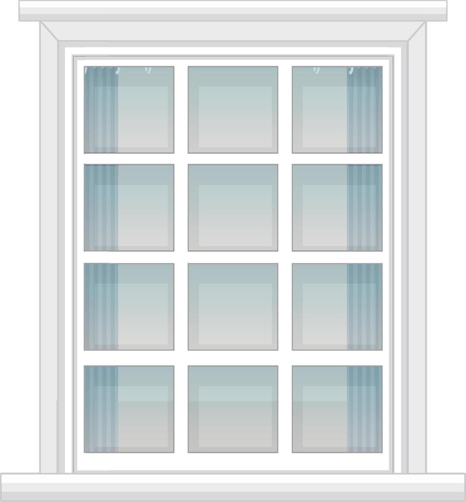 een raam voor flatgebouw of gevel vector