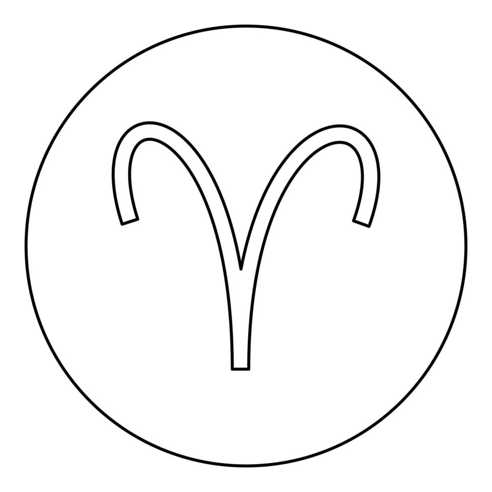 Ram symboolpictogram zwarte kleur in ronde cirkel vector