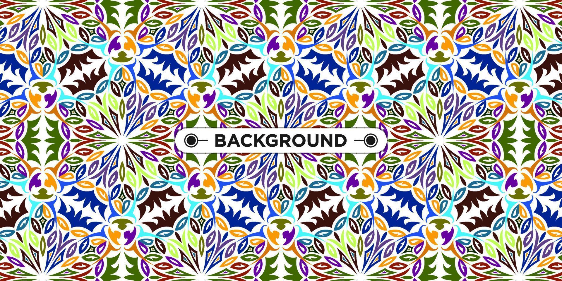 kleurrijke achtergrond met etnische textuur vector