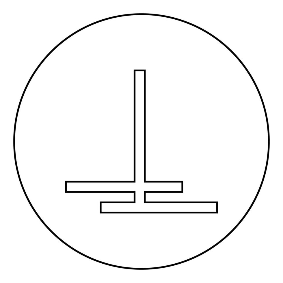 afgesneden na lijmen met overlappende aanduiding op het behang symboolpictogram in cirkel ronde omtrek zwarte kleur vector illustratie vlakke stijl afbeelding