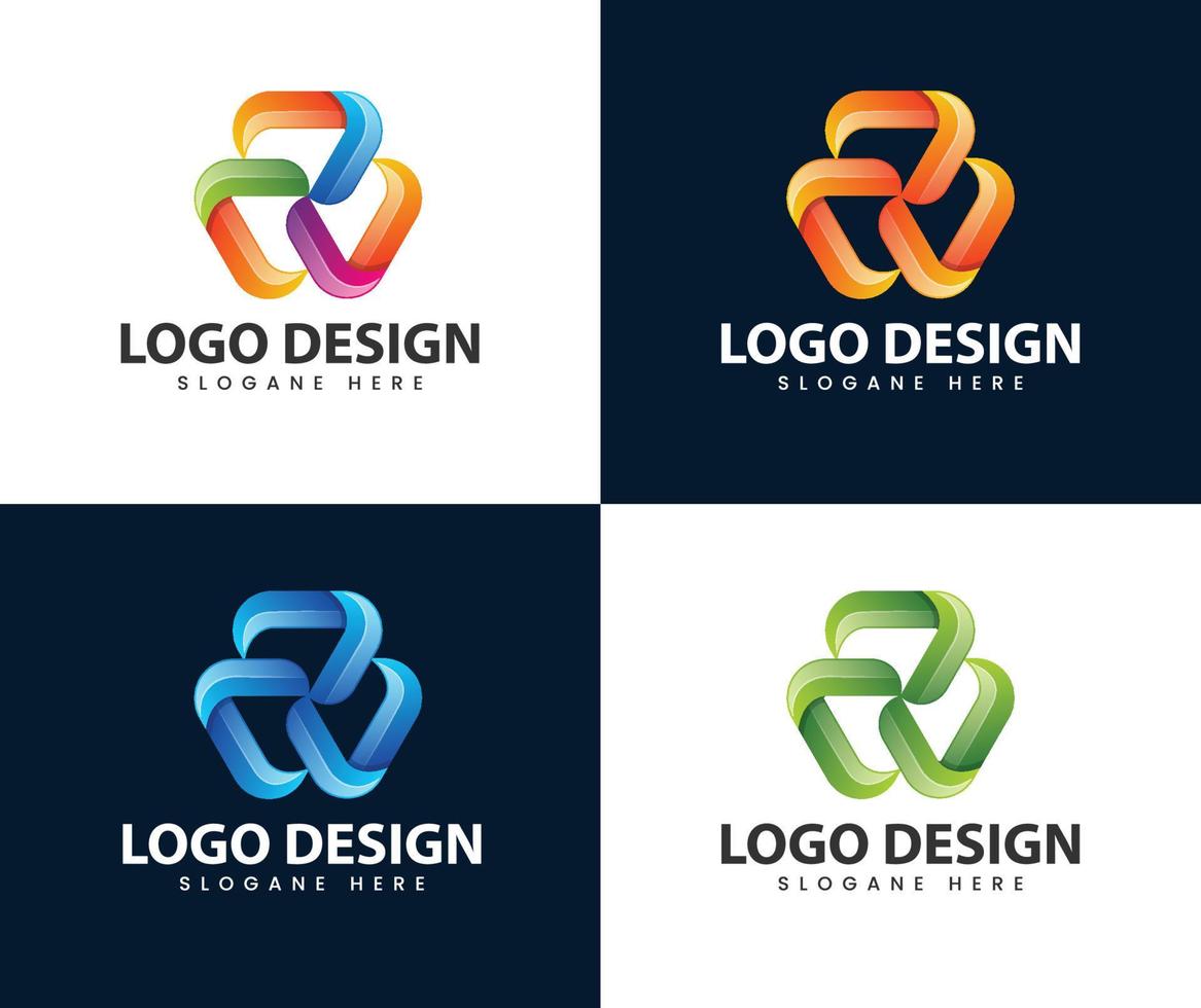 abstract modern logo vector