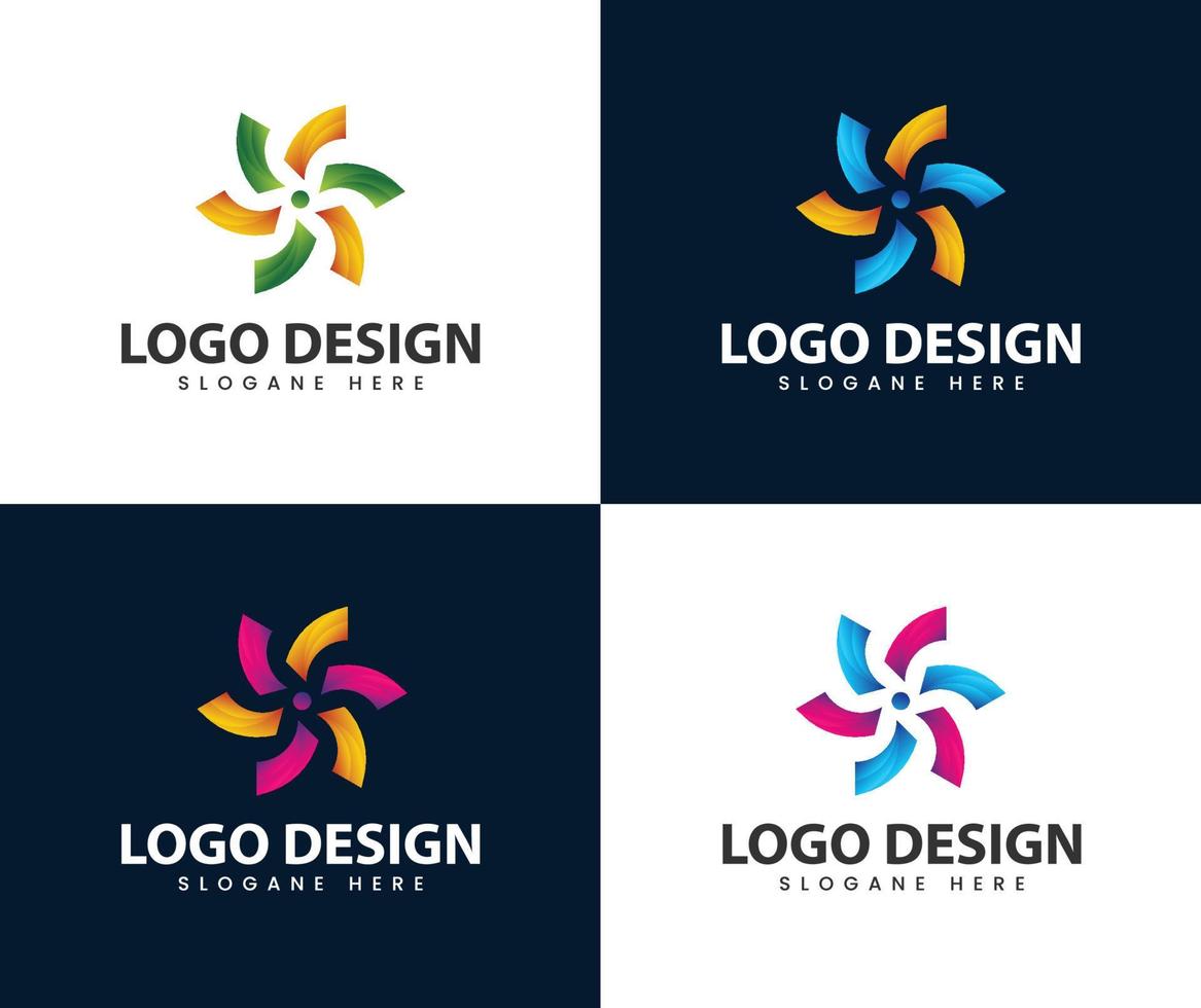 abstract modern logo-ontwerp vector