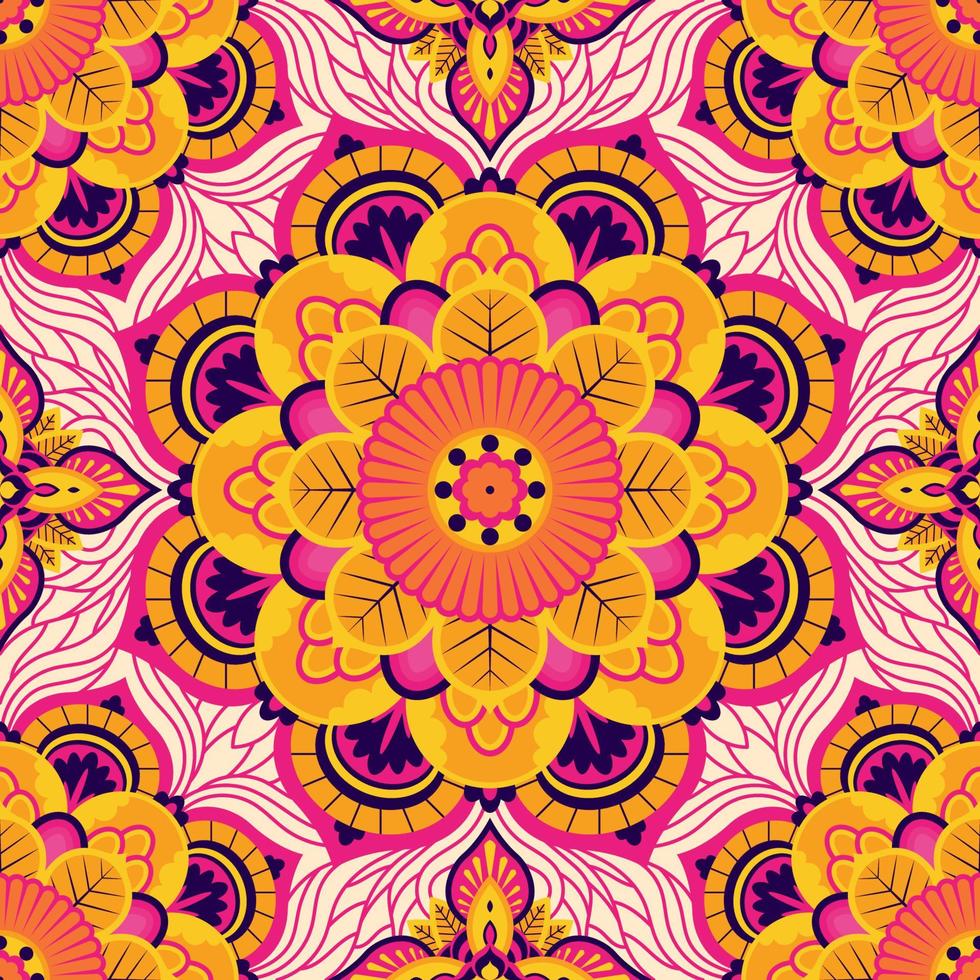 mandala naadloze patroon achtergrond vector