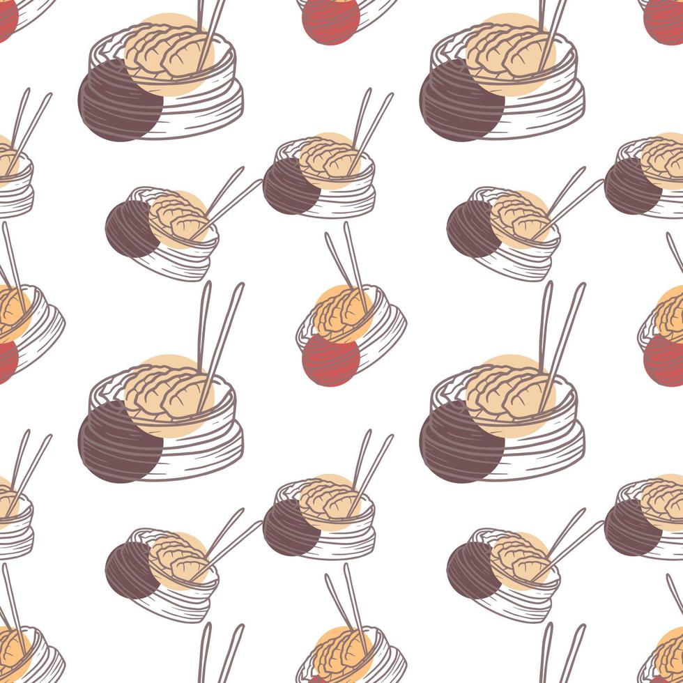 Chinees eten dimsam naadloos patroon. herhaalbare afdrukken. vectorillustratie. vector