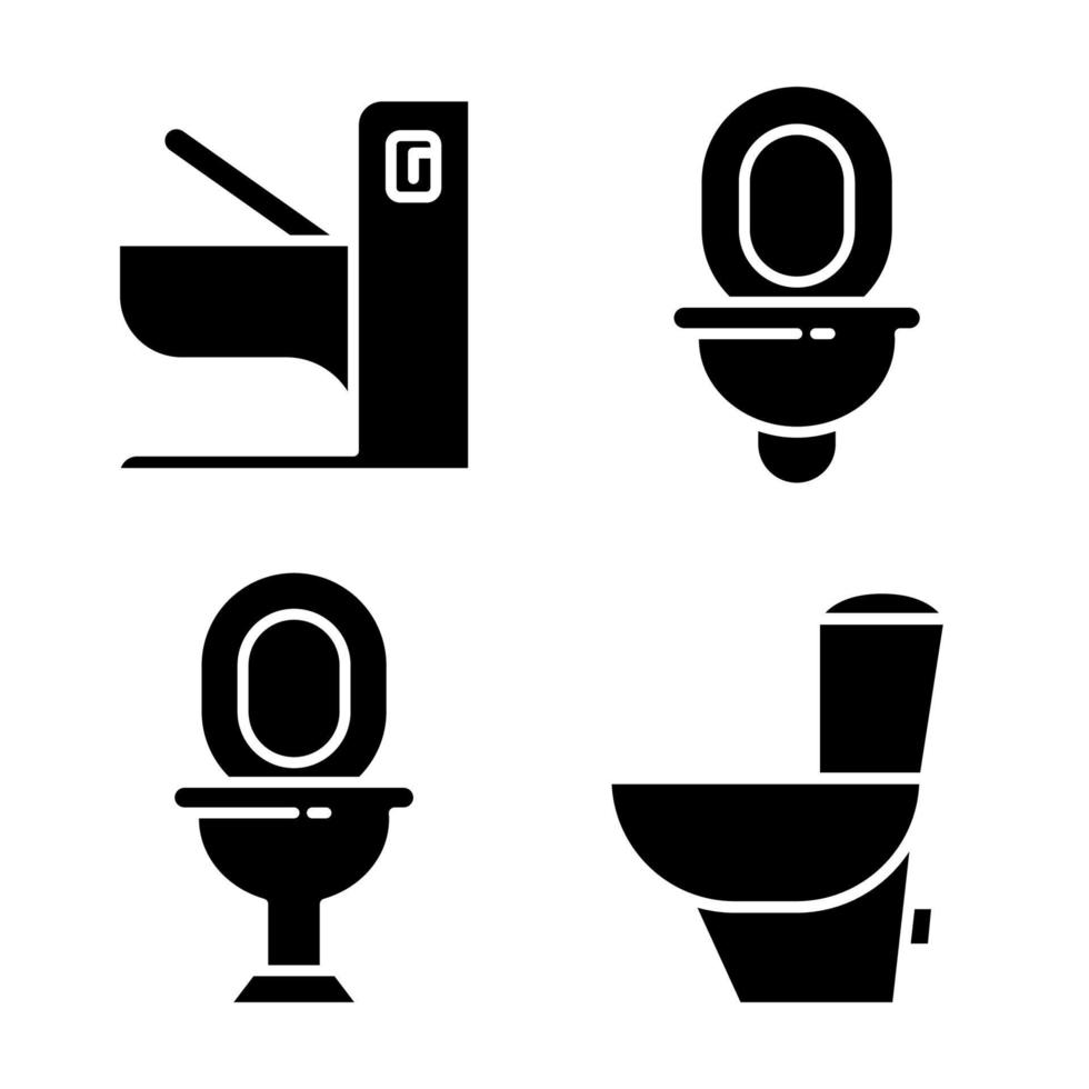 toiletpot pictogrammen vector