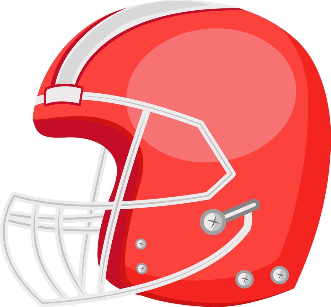 Amerikaans voetbal helm semi-egale kleur vector-object vector