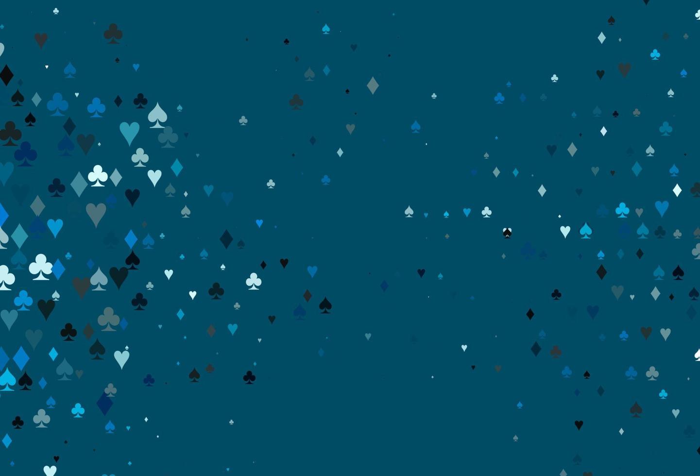 lichtblauwe vectordekking met symbolen van gok. vector