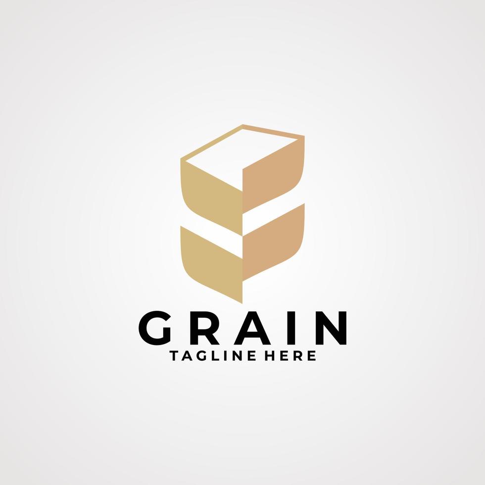 tarwe graan logo pictogram vector geïsoleerd