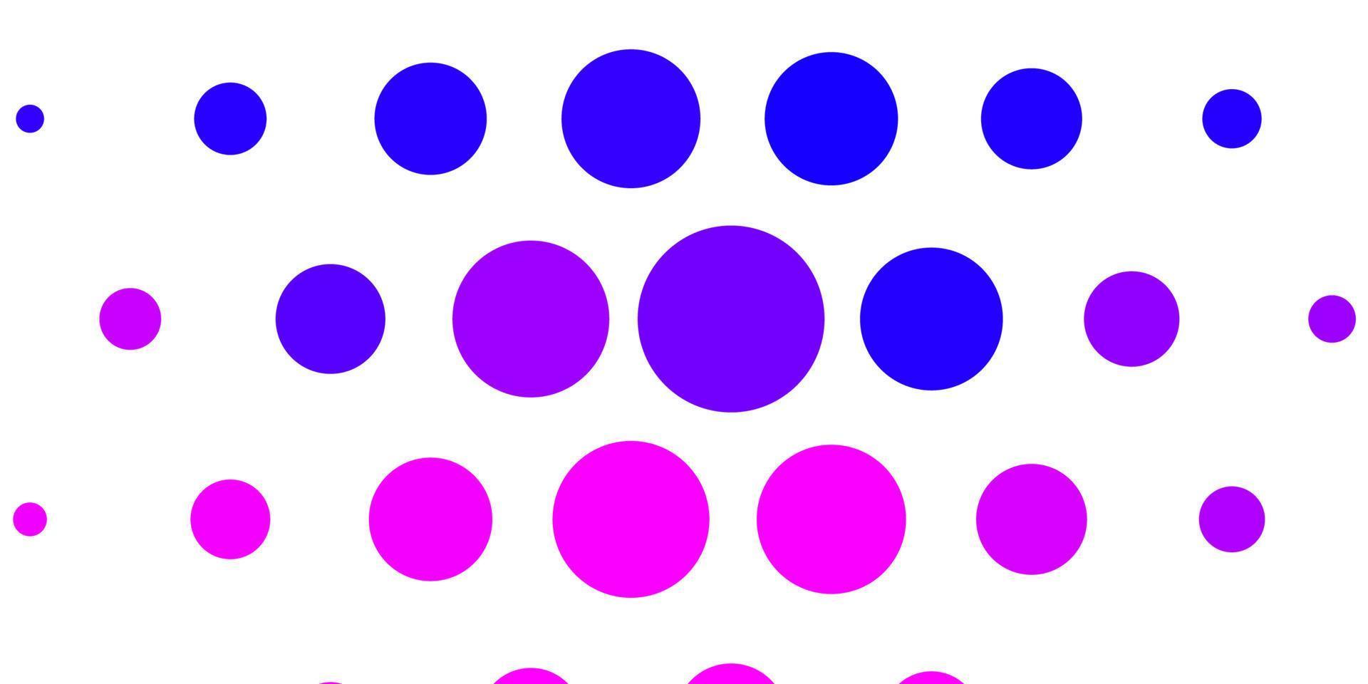 lichtpaarse, roze vector achtergrond met cirkels.