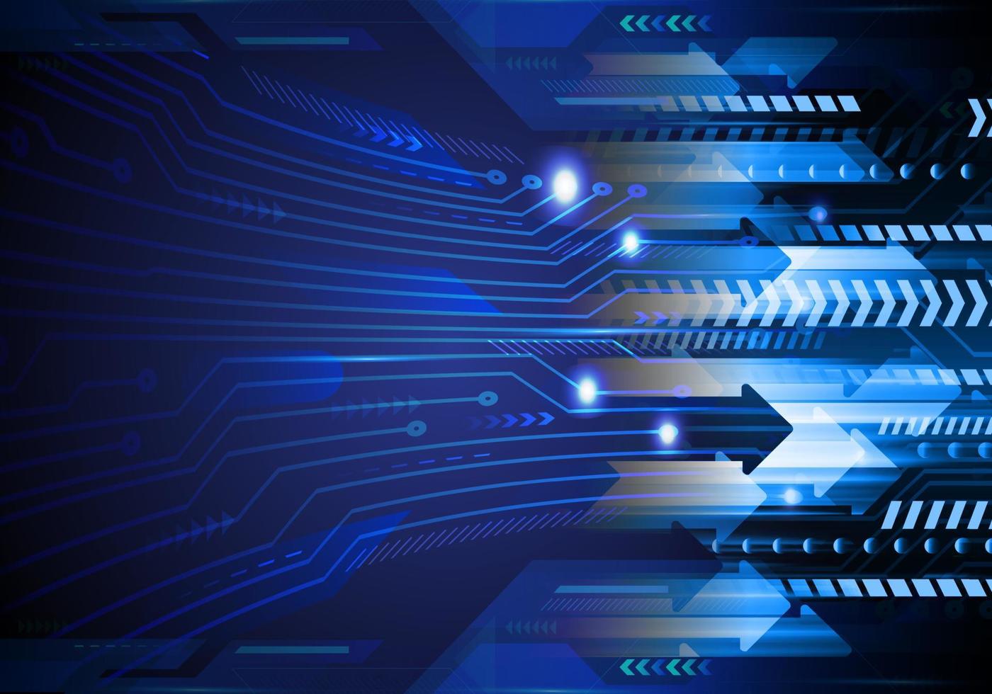 cyber circuit toekomstige technologie concept achtergrond vector