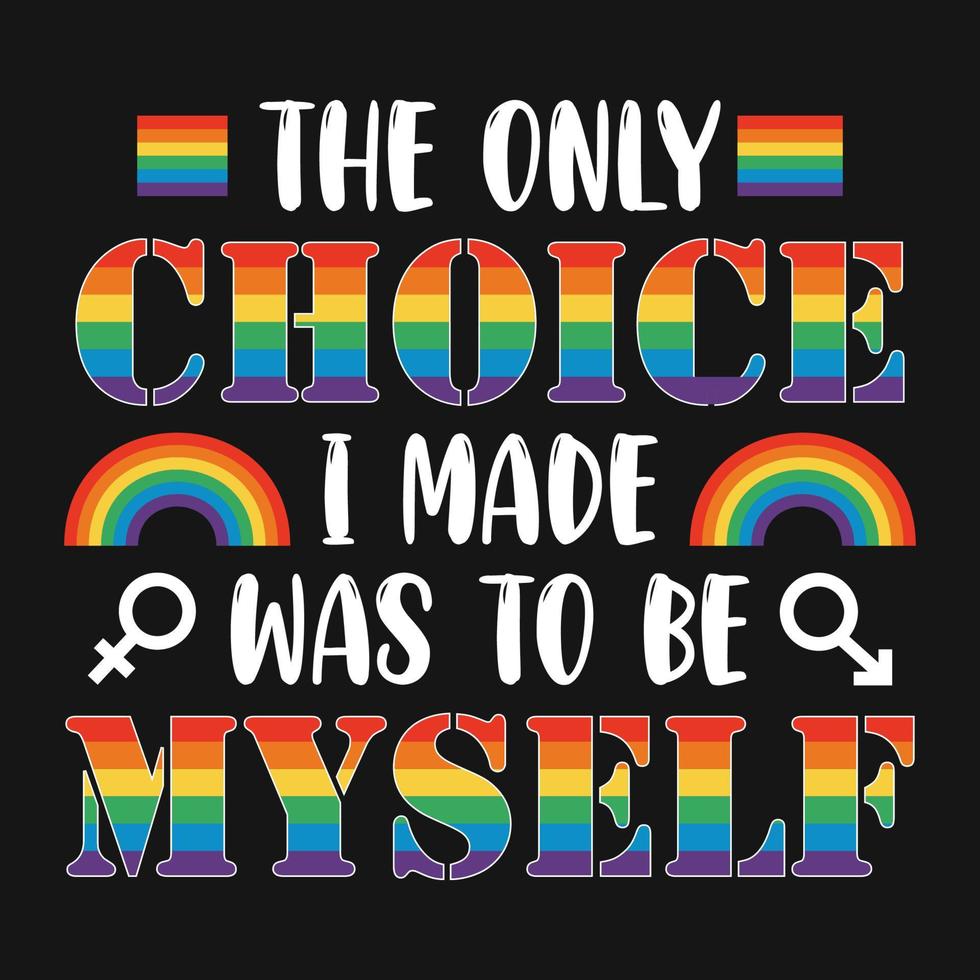 trots gay regenboog typografie svg t-shirt design vector