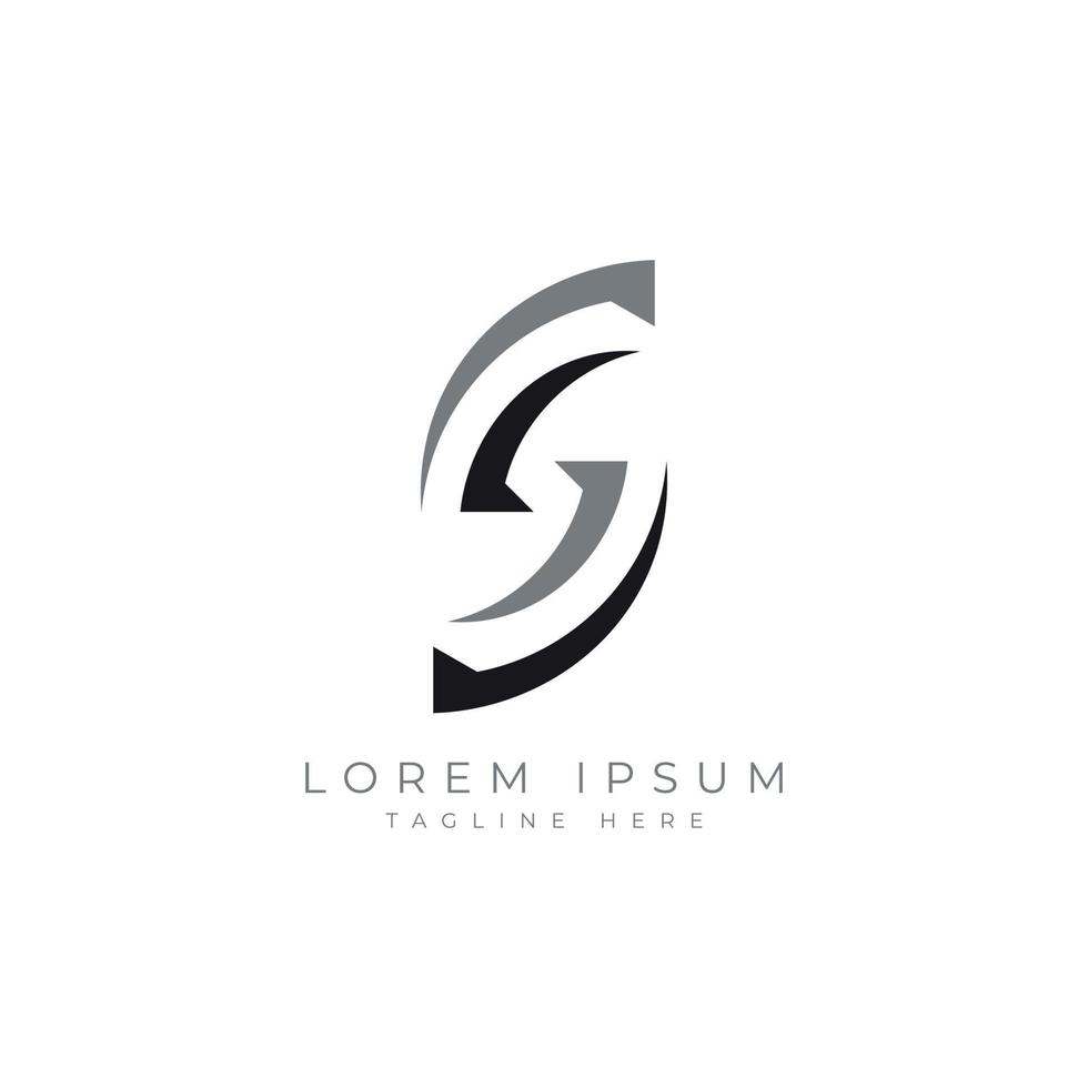 letter s logo mark monogram logo ontwerp vector