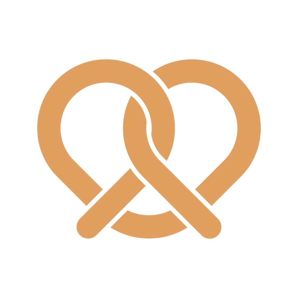 krakeling brood vector icon
