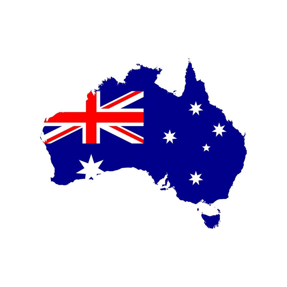 Australische kaart vector