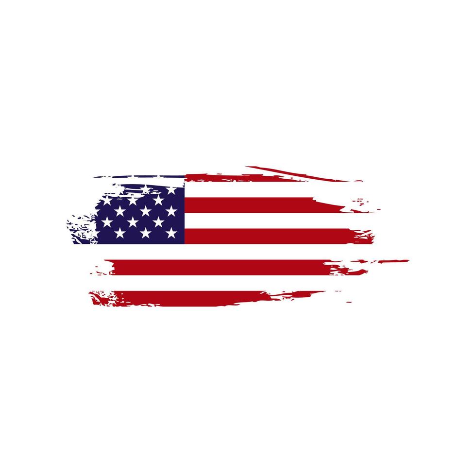 grunge amerikaanse vlag vector