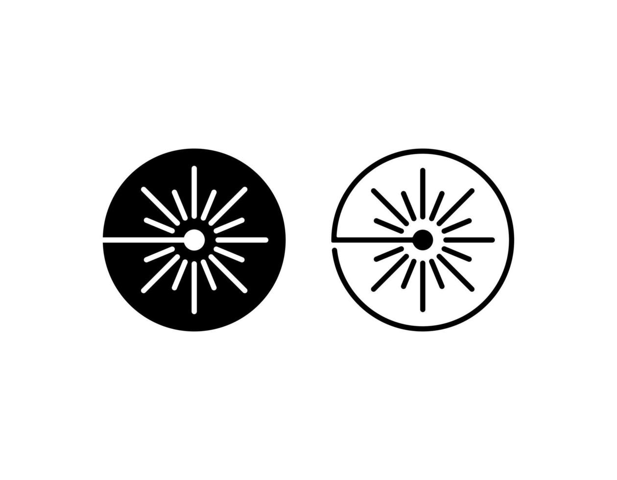 laserstraal vector pictogram