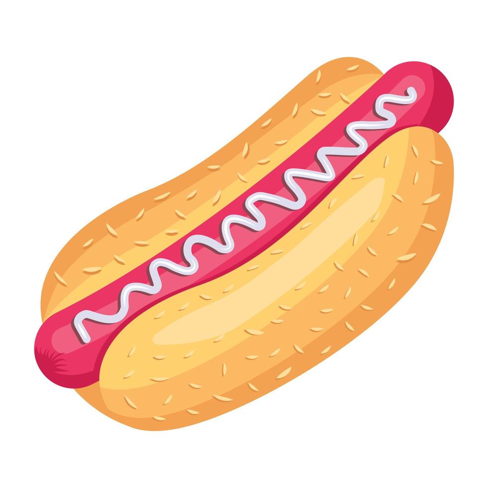 download premium isometrisch icoon van hotdog vector