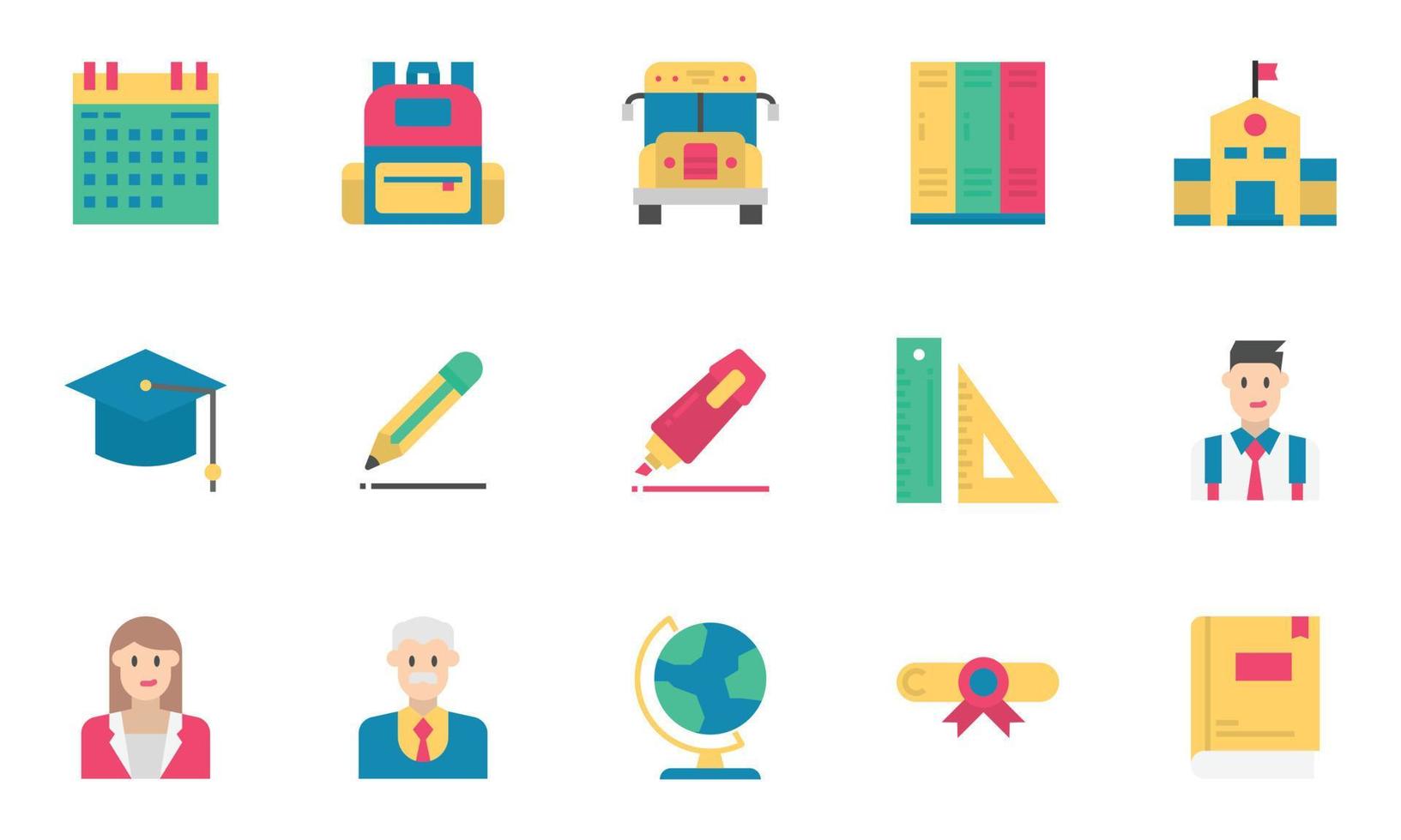 onderwijs pictogram vectorillustratie, leren, school, vector