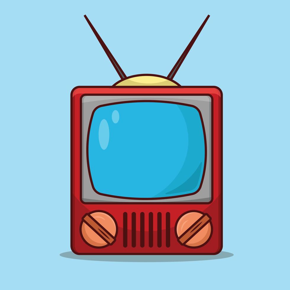 retro vintage oude televisie gratis vector