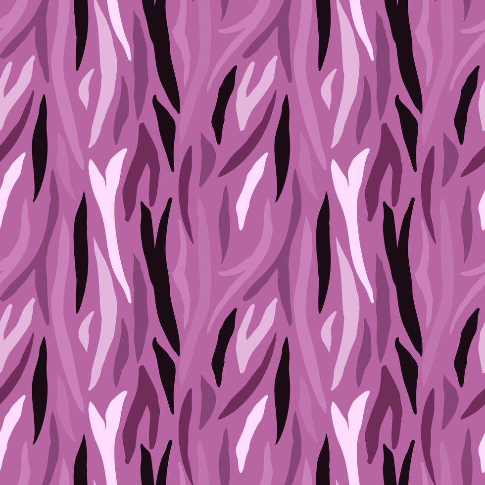 creatieve doodle tijger huid naadloze patroon. abstracte zebrahuid, strepenbehang. vector