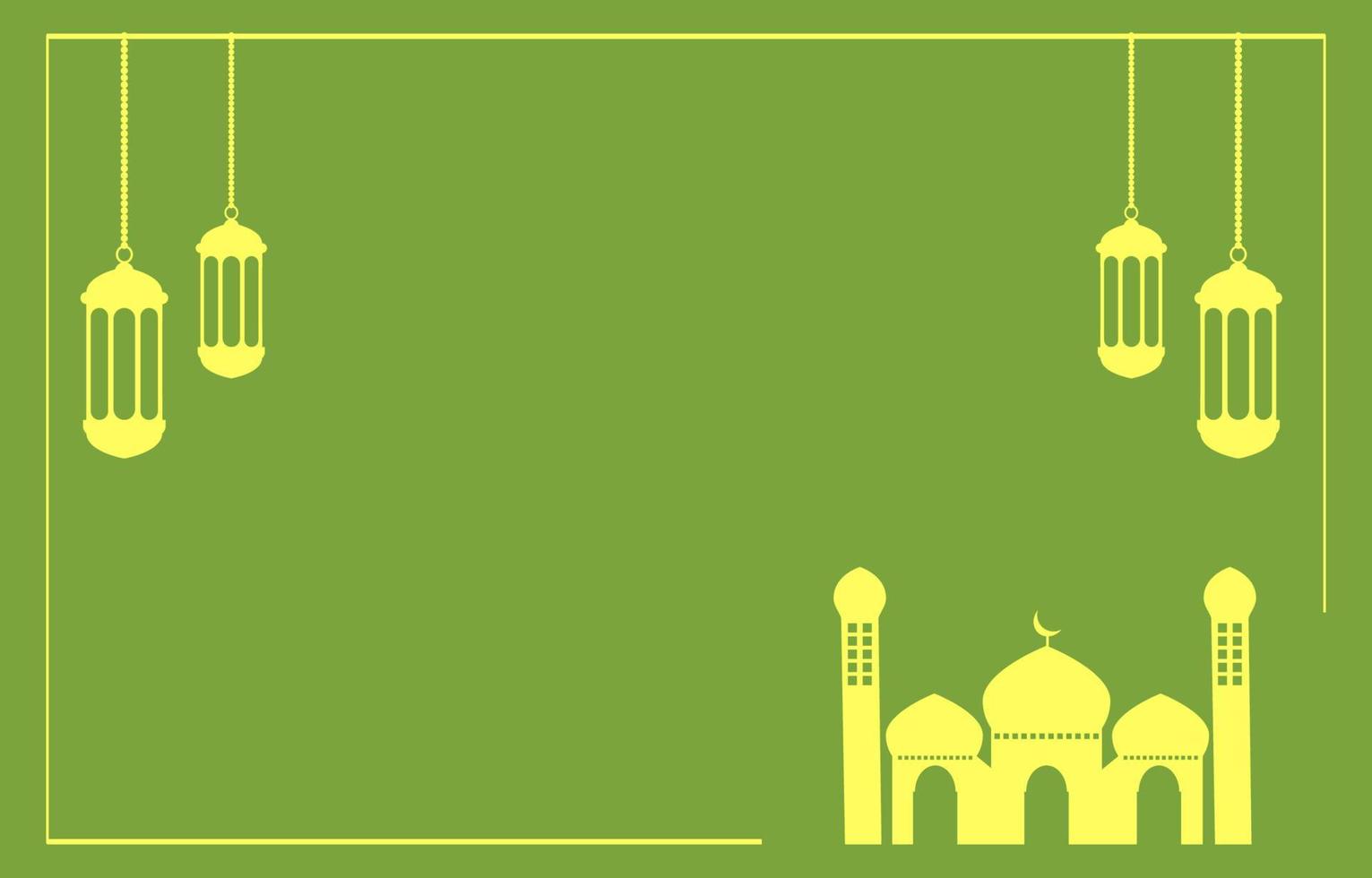 islamitisch gradiënt vectorontwerp als achtergrond met arabische mandala en moskeedecoratie voor ramadan kareem-dag of eid muharram-banner vector