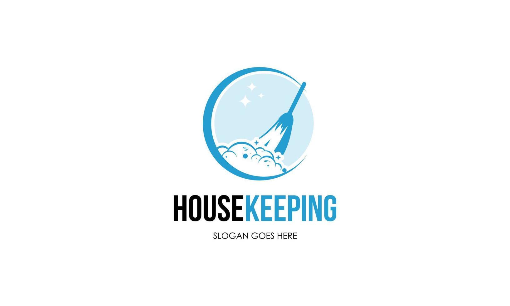 huisreiniging en logo-ontwerp voor thuisservice vector