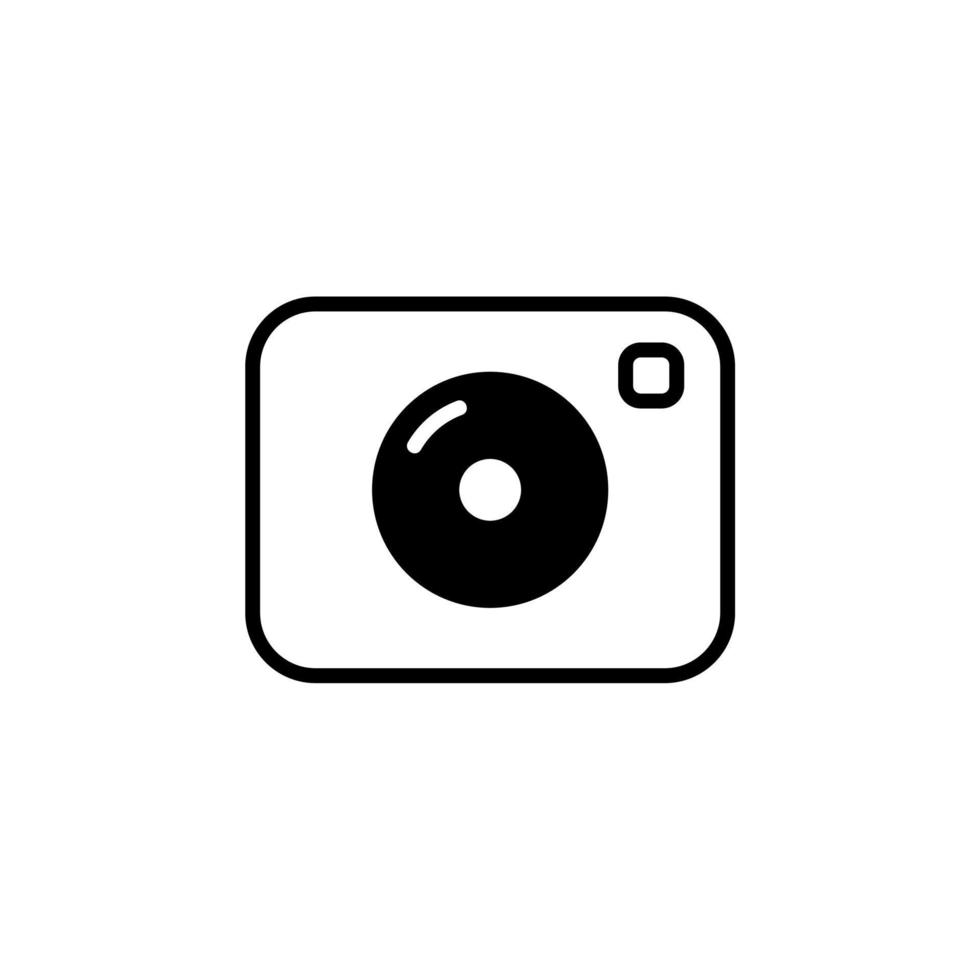 camera, fotografie, digitaal, foto ononderbroken lijn pictogram vector illustratie logo sjabloon. geschikt voor vele doeleinden.