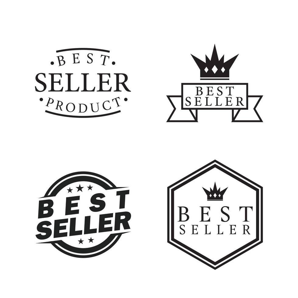 bestseller badges collectie vector