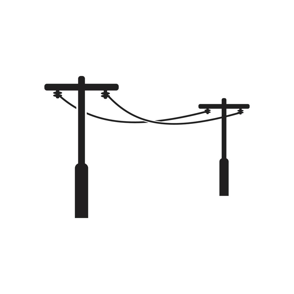 power pole logo vector