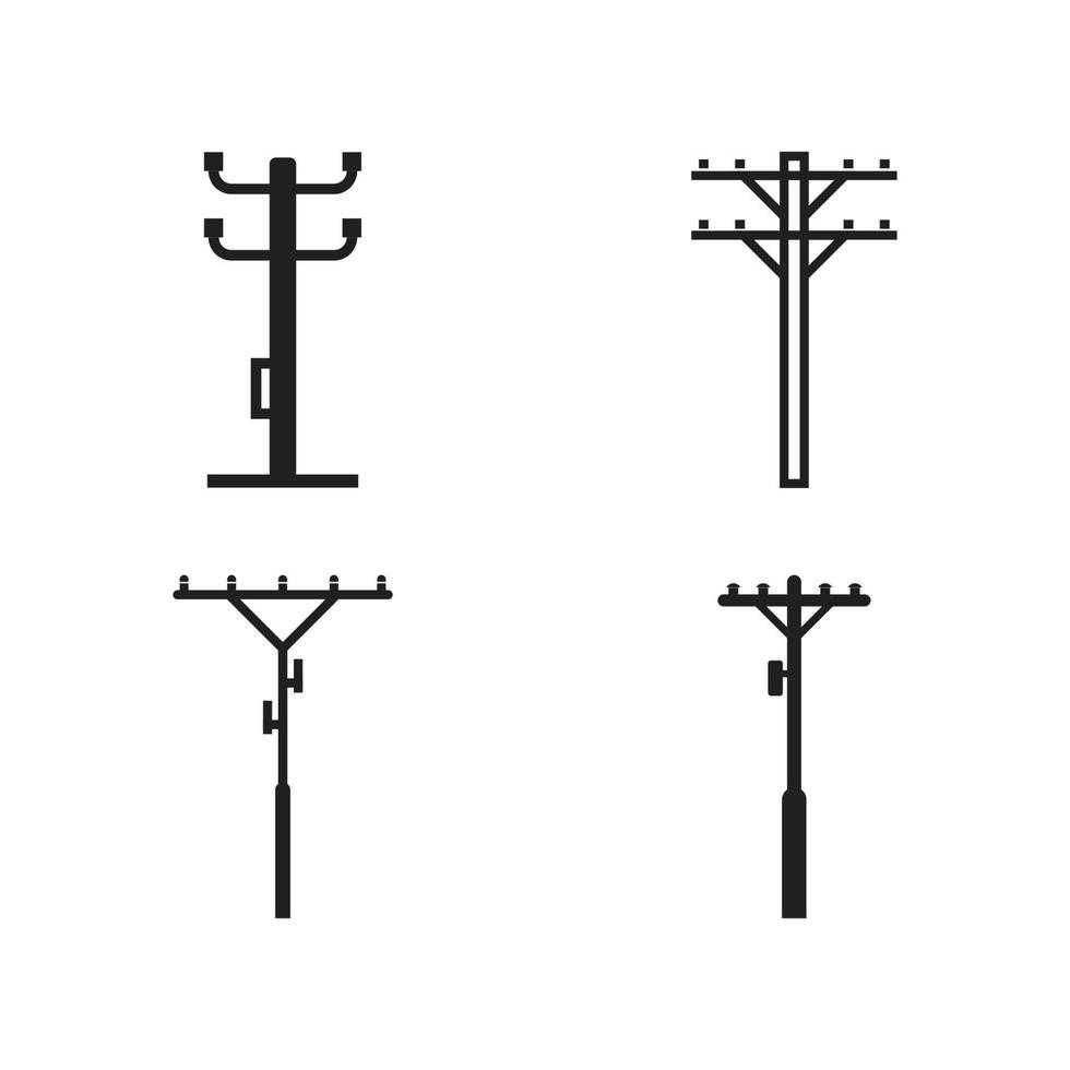 power pole logo vector