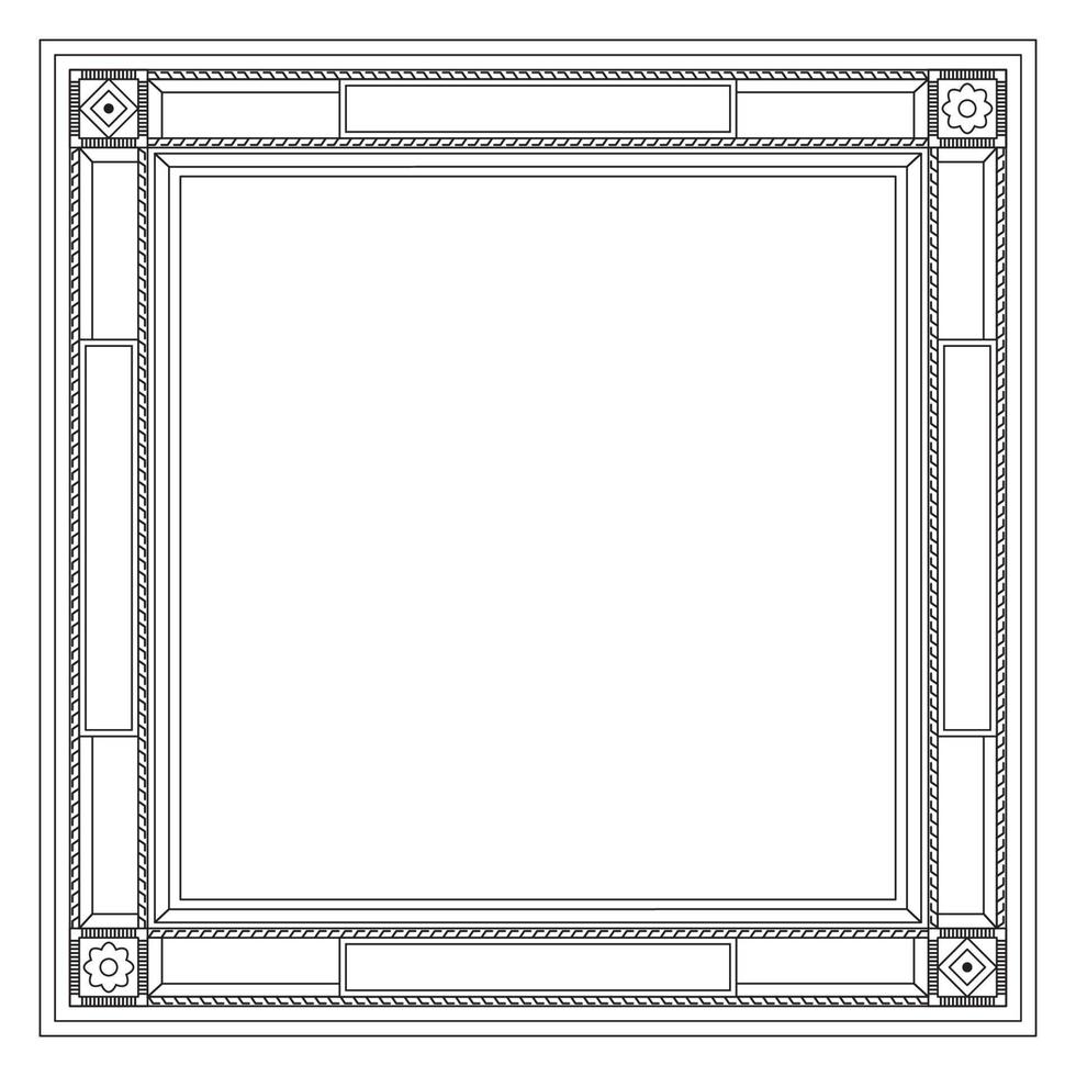 decoratief modern frame. vector