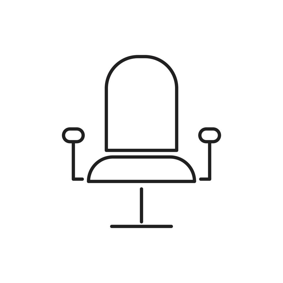 stoel kantoorpictogram voor website, symbool, presentatie vector
