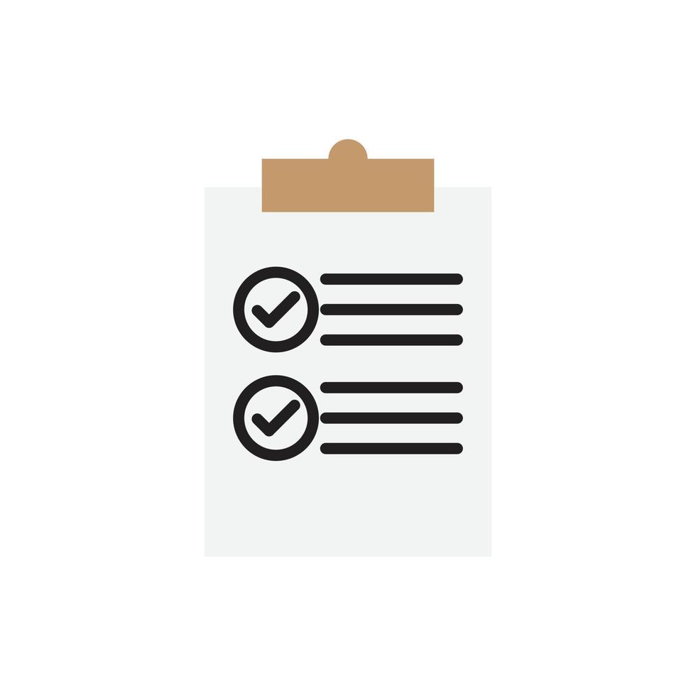 taak checklist gedaan pictogram voor website, presentatie vector