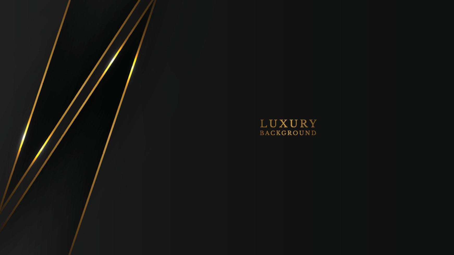 abstracte zwarte luxe gouden lijn achtergrond. vector illustratie