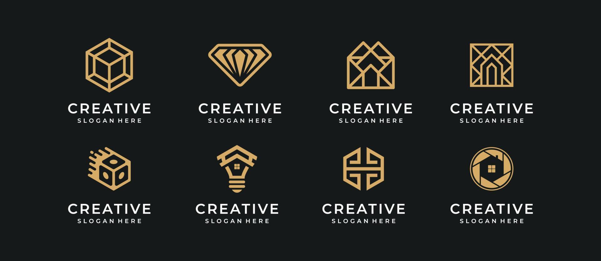 abstract logo illustratie vector grafisch ontwerp bundel