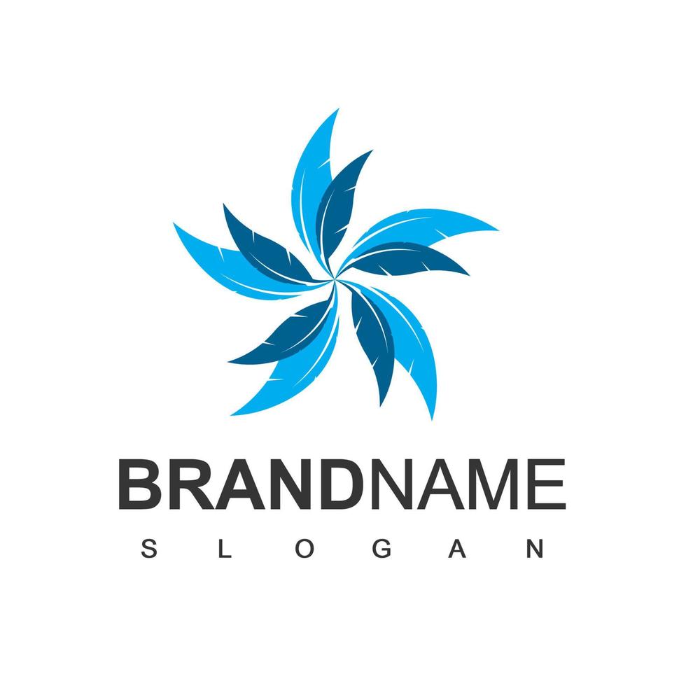 bloem logo sjabloon, schoonheidssymbool vector