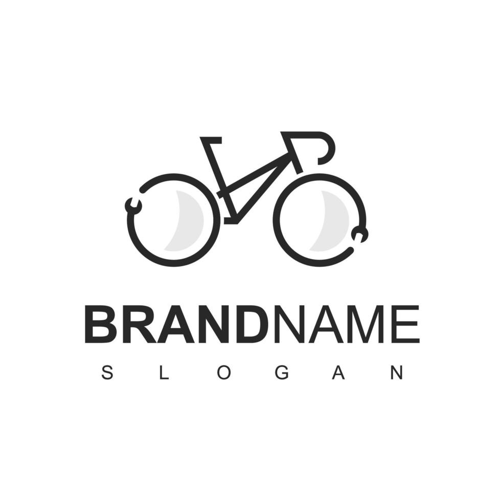 logo sjabloon voor fietsservicecentrum vector
